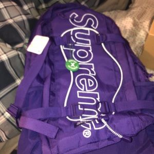 Supreme purple bag